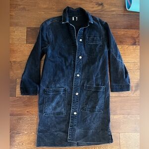 ASOS Black Denim Jean Long Coat Overjacket